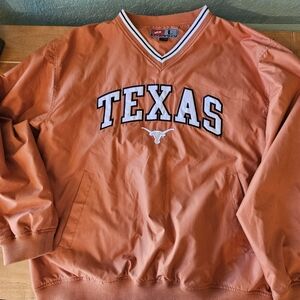 Pro Player Texas Longhorns Men's Large Pullover Windbreaker
